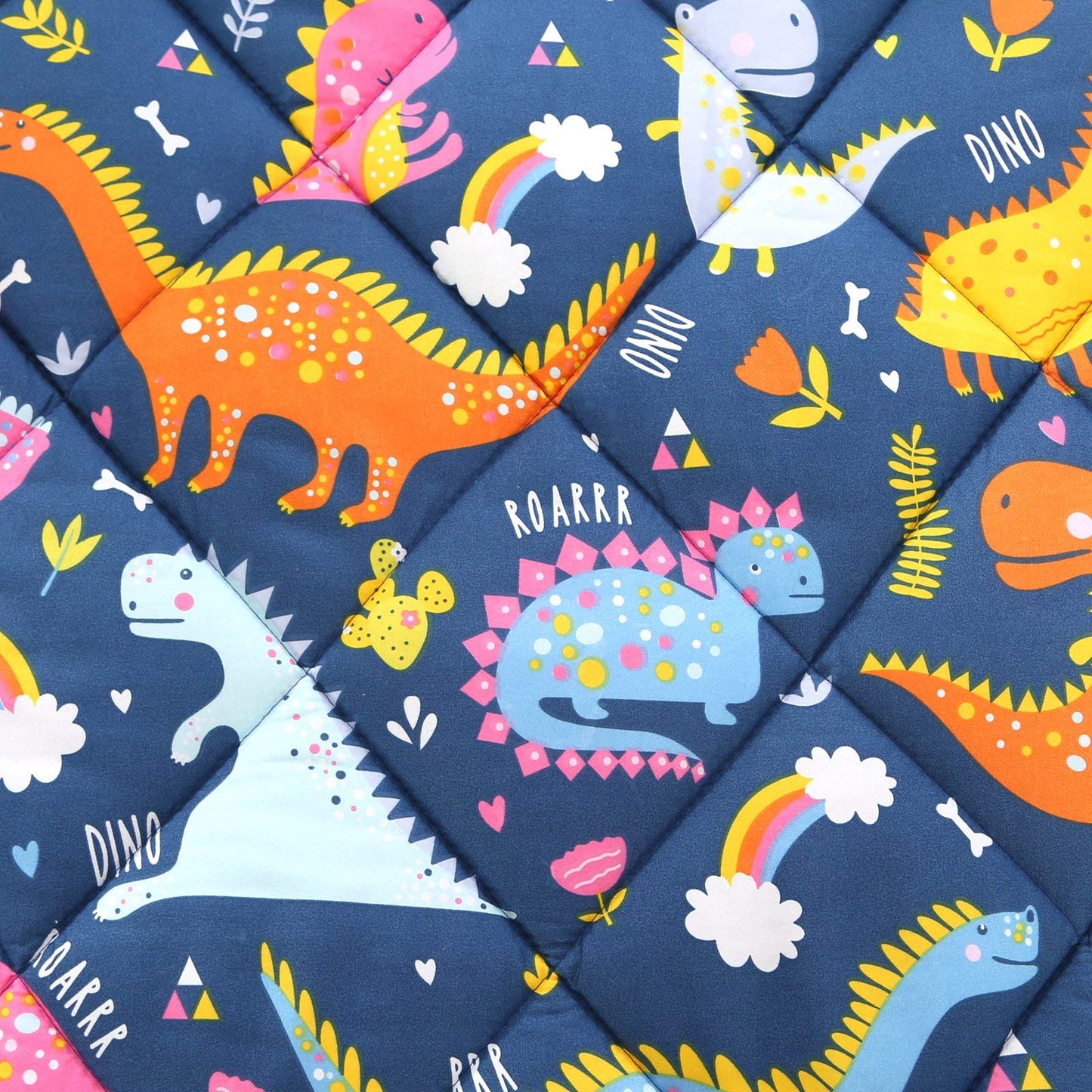 Wowelife Dinosaur Toddler Bedding Set For Boys Grey 4 Piece Toddler Bed Sets Blue Kids Toddler Comforter Set Breathable Soft Wit