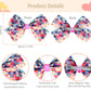 18 Pcs 5 Inch Rainbow Grosgrain Ribbon Hair Bows & Clips For Girls, Toddlers, Kids, And Teens