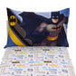 Marvel The Avengers I Am A Hero Blue, Green, Red, And Yellow 2 Piece Toddler Sheet Set - Fitted Bottom Sheet, And Pillowcase
