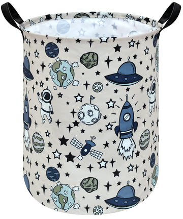 VAIVUSTO Kids Toy Gift Storage Basket,Baby Laundry Hamper,Waterproof Collapsible Canvas Large Foldable Clothes Basket Laundry Ba