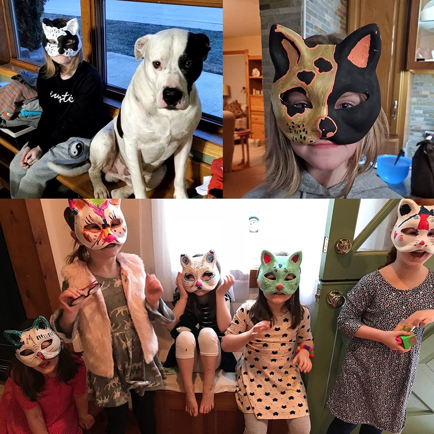 Embolden Jewelry 25 Pack | Cat Masks | Paint Diy Party Favor For Girls | Art Kit For Preschool - Elementary Classroom | Cat Love
