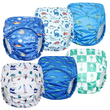 Moomoo Baby Waterproof Training Underwear Leakproof Rubber Pants For Potty Training For Boys And Girls
