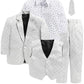 Jeetethnics Boys Silver Checked Coat Suit Set With Waistcoat Shirt And Trousers (9061Chh)