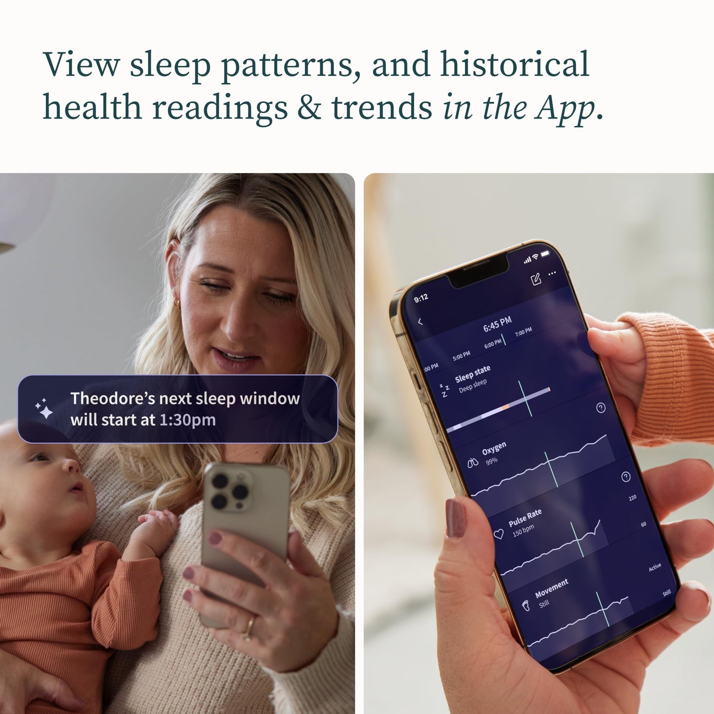 Owlet Dream Duo Smart Baby Monitor: Fda-Cleared Dream Sock Plus Owlet Cam 2- Tracks & Notifies For Pulse Rate & Oxygen While Vie