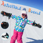 Bavst Winter Kids Waterproof Gloves For Boys Girls Snow Ski Toddler Baby Mittens Outdoor For Infant Teens 1-5T (N-Black Dinosaur