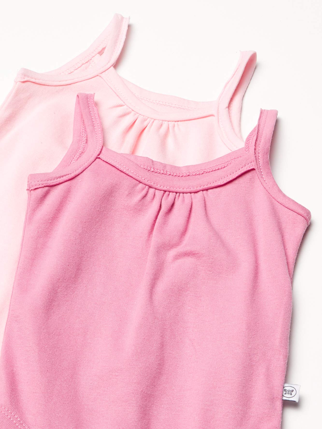 Honestbaby 5-Pack Organic Cotton Cami Bodysuits, Pink Ombre, Preemie