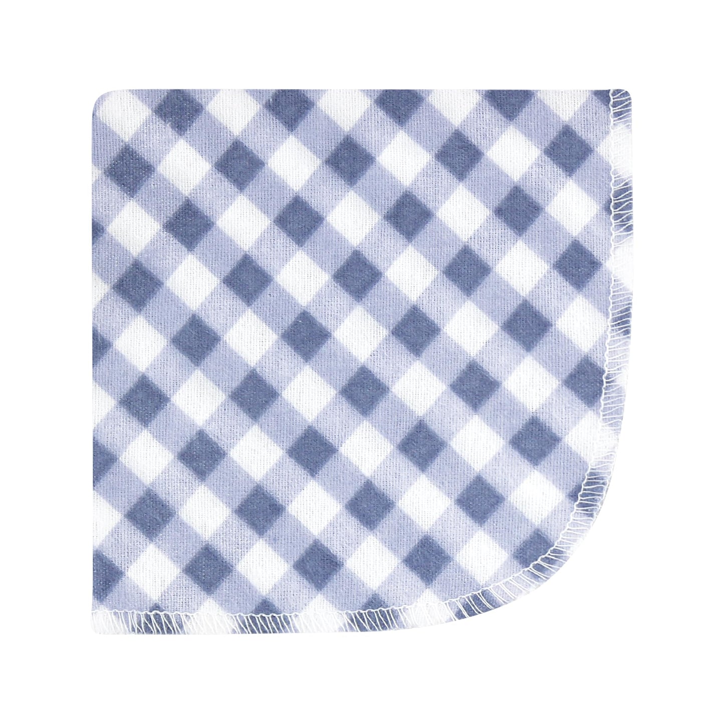 Hudson Baby Unisex Baby Flannel Cotton Washcloths, Pink Blue Pretty Floral 12 Pack, One Size