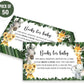 Yuzioey 50 Safari Baby Shower Invitations, Jungle Animals Invitations Macthing Envelpoes, Diaper Raffle Tickets, Book Request Ca
