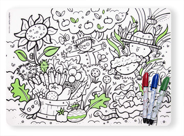Modern-Twist Garden Play + 4 Mark, Mat & Marker Set