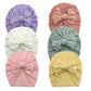 Gezisan Baby Turban Newborn Baby Girl Hospital Hat Nursery Beanie Headwrap Bohemia Donuts Cap (Hole02-6Pcs)