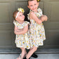 Toddler Baby Girl Sundress 2T Girls Wildflower Floral Casual Dresses 2-3T Girls Ruffle Neck Sleeveless Beach Dress For Spring Su