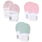 Hapiu Baby Mitten,3 Pack, Pink Stripe&Blush&Sage, 0-3 Months