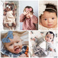 Dreshow Bqubo Baby Girl Bows And Headbands Soft Nylon Hairbands Elastics Handmade Girls Flower Hair Accessories For Newborn Infa