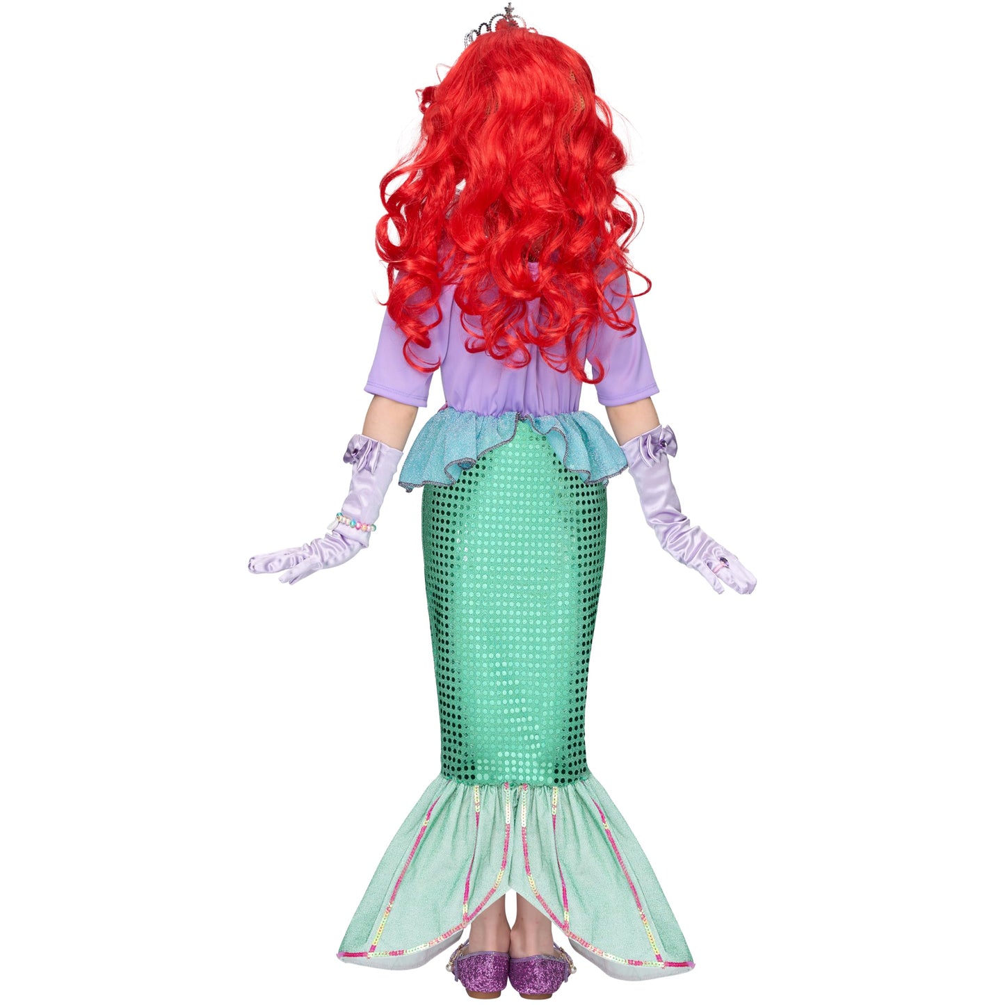Spooktacular Creations Halloween Little Mermaid Costume For Girls, Sequin Mermaid Dress Set, Light Purple Princess Dress For Tod