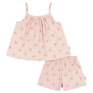 Gerber Baby Girls Toddler Sleeveless Tank Top and Shorts Set, Blush, 18 Months