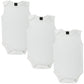 Little Pipers Baby Soft Natural Cotton White Undershirts Bodysuits (White Sleeveless (3Pk), 12-18 Months)