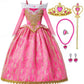 Tyhtym Princess Aurora Costumes Little Girls Sleeping Beauty Dress Up Cosplay Halloween Christmas