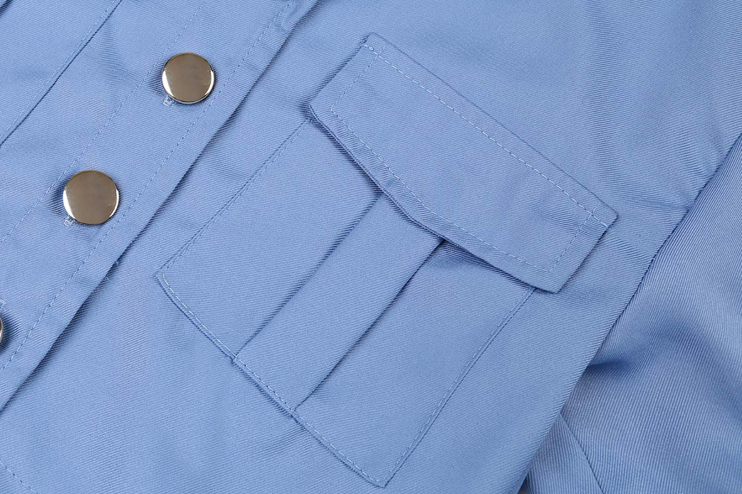 Viyorshop Girls Police Officer Costume Kids Cop Outfit For Halloween Party Dress Up (5-6 Years)