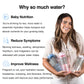 BellyBottle Pregnancy Water Bottle Tracker Must Haves for Expecting Moms Nausea Relief + Straw + BPA Free Green