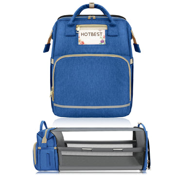 Hotbest Diaper Bag Backpack, Haze Blue, Large
