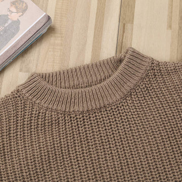 Afunbaby Baby Girl Boy Knit Sweater Blouse Pullover Sweatshirt Warm Crewneck Long Sleeve Tops For Infant Toddler (18-24 Months,T
