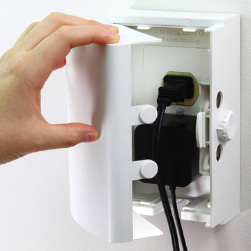 Baby Safety Outlet Cover Box [Patent Pending] Double Lock For Much Better Toddler Proofing, Easier Operation, Simple 3 Step Inst