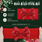 Lanmerry Christmas Headbands For Girls Sequins Large Bows Toddler Glitter Hair Bows Christmas Hair Accessories Santa Headband In