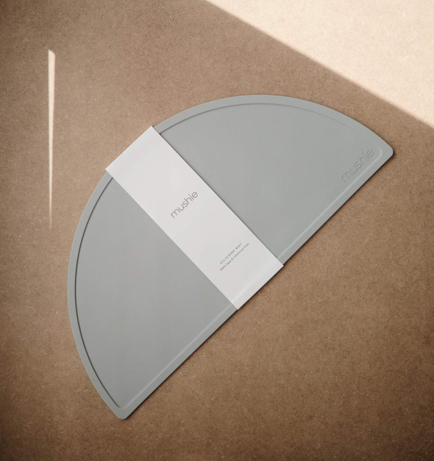 mushie Silicone Placemat for Kids | BPA-Free Non-Slip Design (Stone)