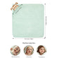 Hooded Baby Towels For Newborn Toddler Boys Girl 35X35 Inches - Mint Green Soft Bamboo Bath Towel With Hood - Baby Essentials In