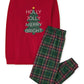 The Children'S Place Baby Girls Family Matching Christmas Holiday Sets, Snug Fit 100% Cotton, Pajama Set, Holly Jolly/Plaid, 7 U