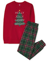 The Children'S Place Baby Girls Family Matching Christmas Holiday Sets, Snug Fit 100% Cotton, Pajama Set, Holly Jolly/Plaid, 7 U