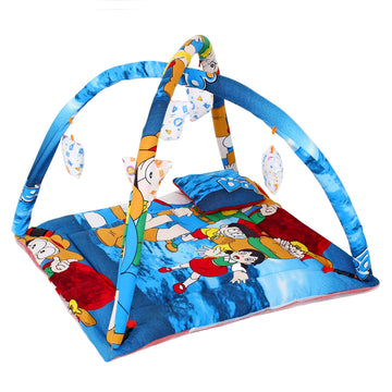 BabyShower Kids Play Gym Bedding Set with Mosquito Net, Hanging Toys & Pillow for Baby  Red