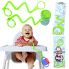 Brilli Baby Cup Catcher 2 Pack Patented Safety Tether Strap, Attach Sippy Cups, Bottles, Toys, Pacifiers To Stroller, High Chair