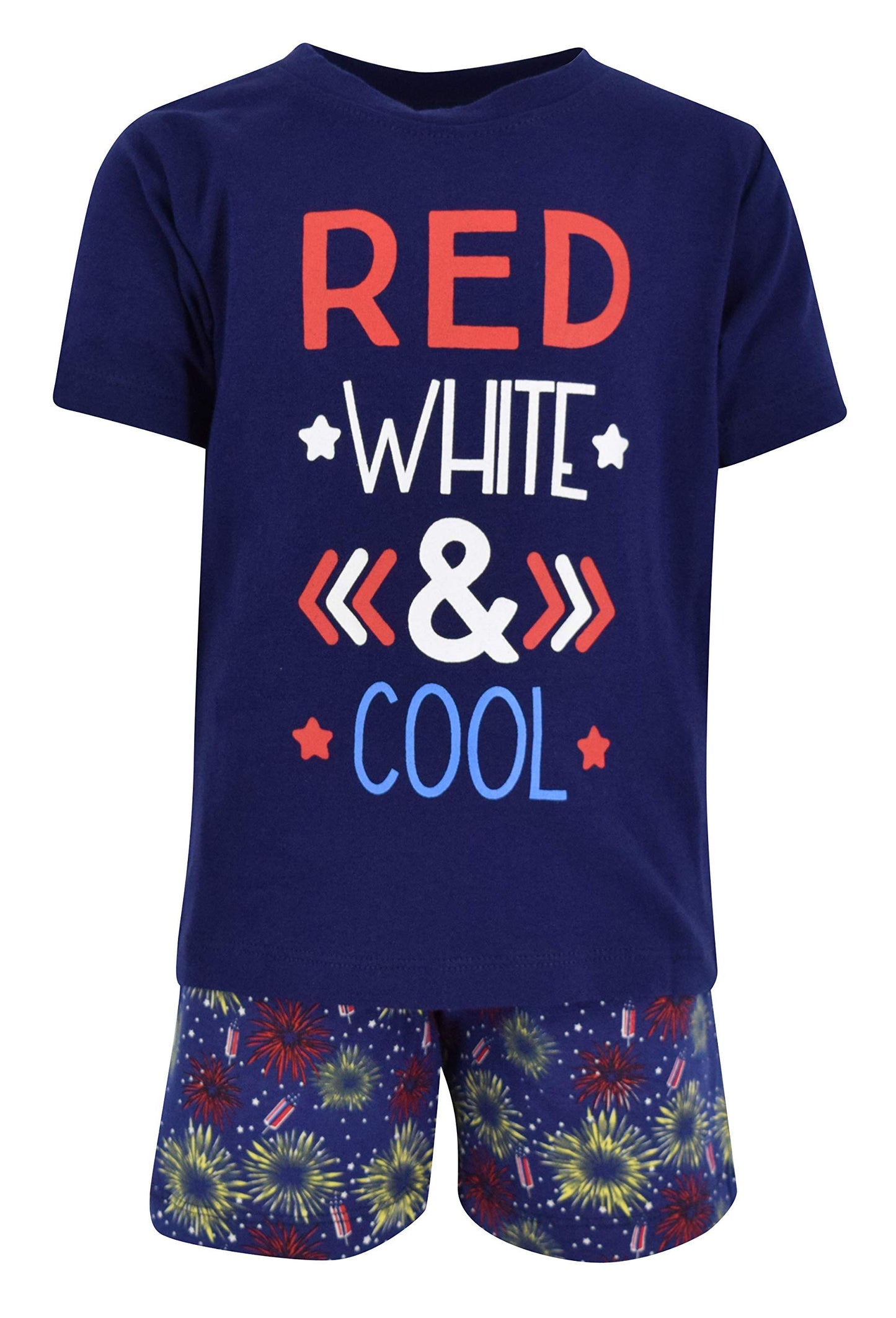 Unique Baby Boys Red, White & Cool 2 Piece 4Th Of July Outfit (4T)