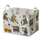 Large Square Dinosaur Nursery Basket With Hard Bottom - Baby Toys Storage Box And Bins For Boy And Girl Dinosaur Rooms Decor