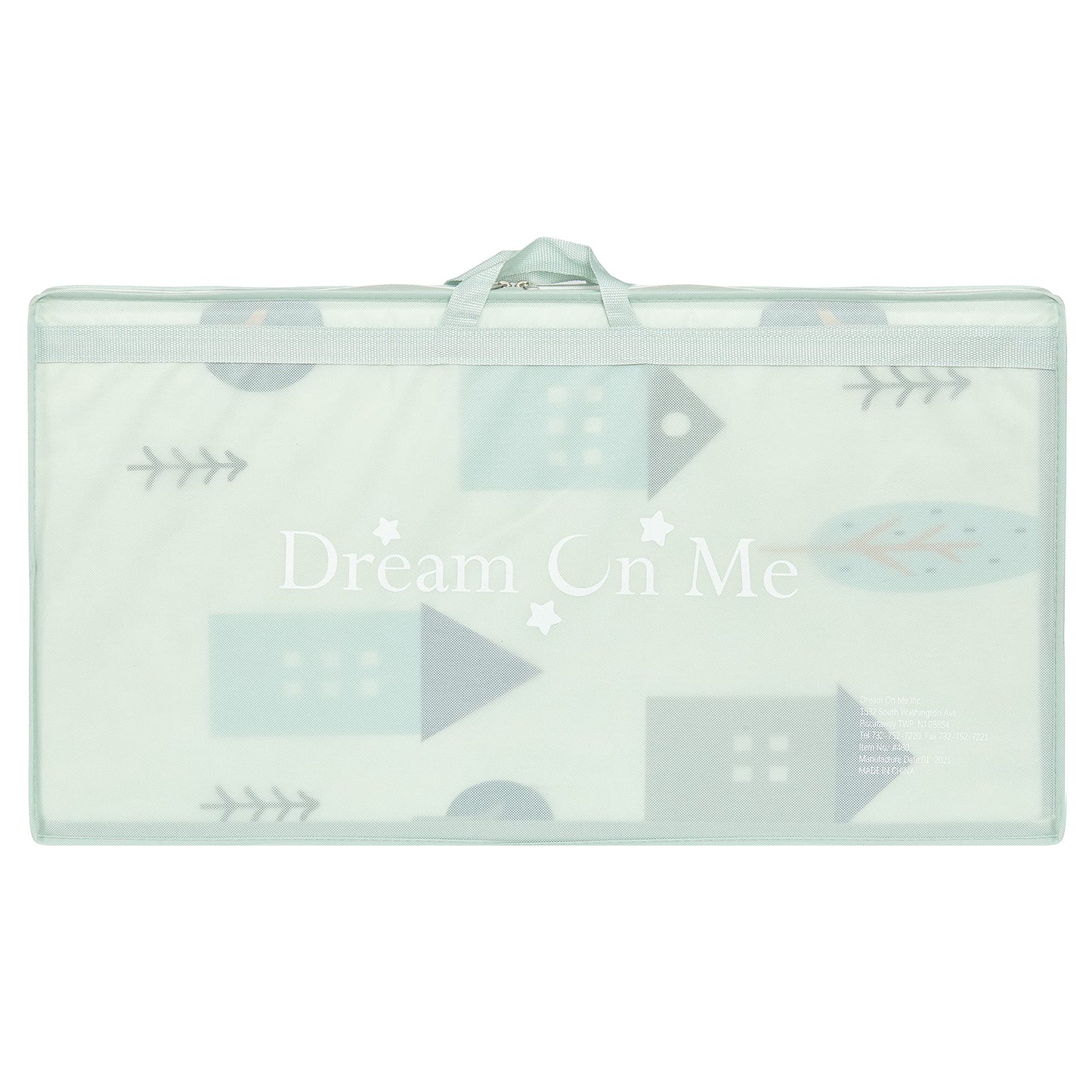 Dream On Me Play Time Reversible Baby Playmat, Foldable Extra Large Thick Foam Crawling Playmats for Toddlers, Waterproof Portab