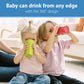Dr. Browns Milestones Cheers 360 Training Cup for Toddlers & Babies, Leak-Free Sippy Cup, Pink & Turquiose, 10 oz/300mL, 2 Pack