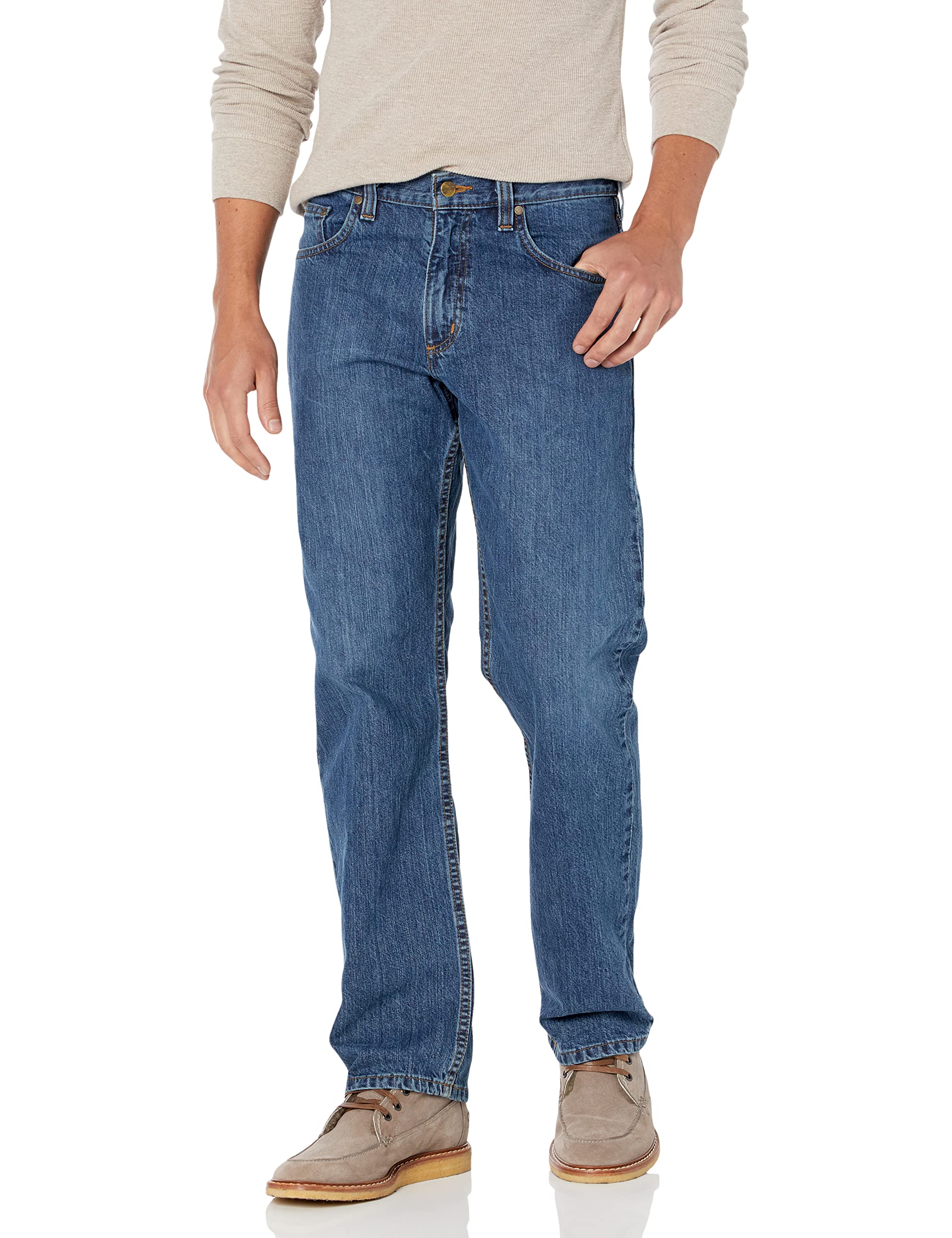 Carhartt Mens Big Tall Relaxed Fit 5-Pocket Jean, Bay, 50 X 32 –