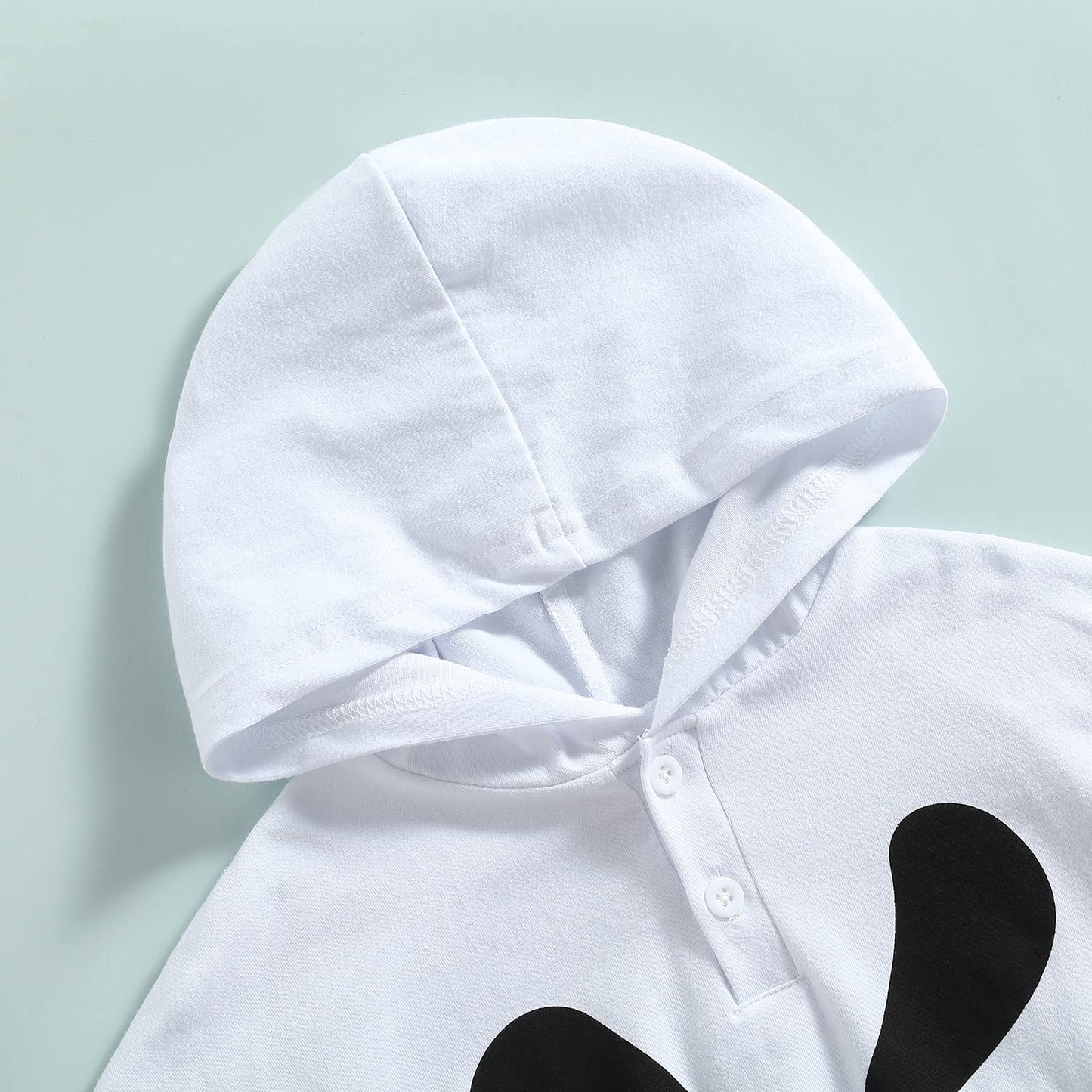 Wasaigood Infant Baby Halloween Cloak Toddler Kids Girls Boys Ghost Hooded Cosplay Clothes White Halloween Poncho Cape (White,12