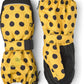 Hestra Baby Zip Long Mitten I Waterproof, Insulated Mittens For Babies And Toddlers For Playing In The Snow - Mustard Print - 2