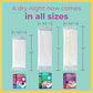 Sposie Booster Pads, Stop Overnight Diaper Leaks, Fits Sizes Newborn 1 2 3, No Adhesive for Sensitive Skin, 32 ct.