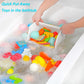 Ligereza bath toy holder 3 Piece Set, Free Arrangement bath toy organizer, Multi-functional bathtub toy holder, Quickly Fish Out