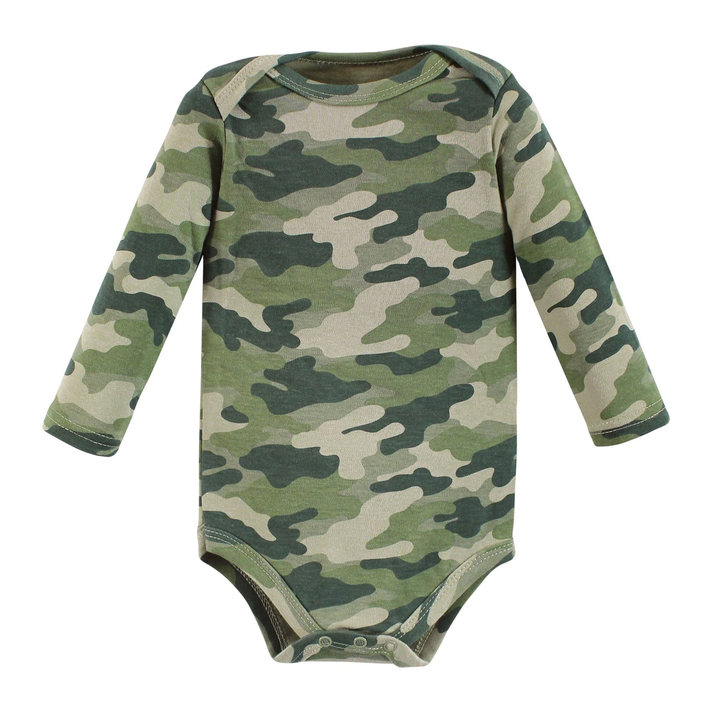 Hudson Baby Unisex Baby Cotton Long-Sleeve Bodysuits, Into The Woods Prints 7-Pack, Preemie