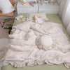 Bulutu Girls Toddler Duvet Cover 47 X 59 Inch, Soft Muslin Cotton Crib Duvet Covers For Summer Quilt Cover Toddler Baby Bedding