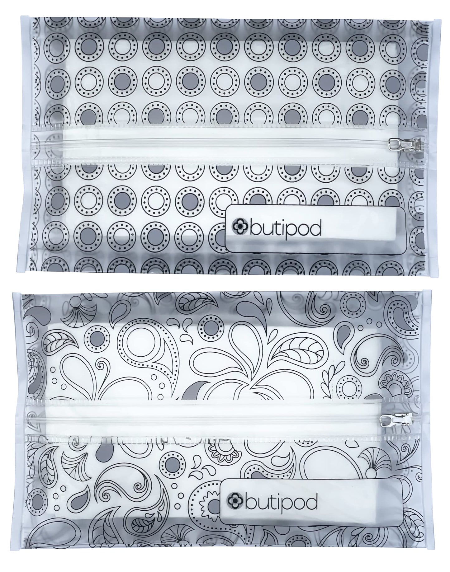 Butipods Reusable Travel Wipes Case - Portable Moisture-Retaining Pouch, Slim Holder, Convenient Container For Diaper Bag, Dispe