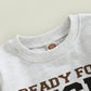 Mozikqin Toddler Baby Boy Girl Football Sweatshirt Long Sleeve Pullover Sweater Tops Thanksgiving Outfit Fall Clothes (Ready For