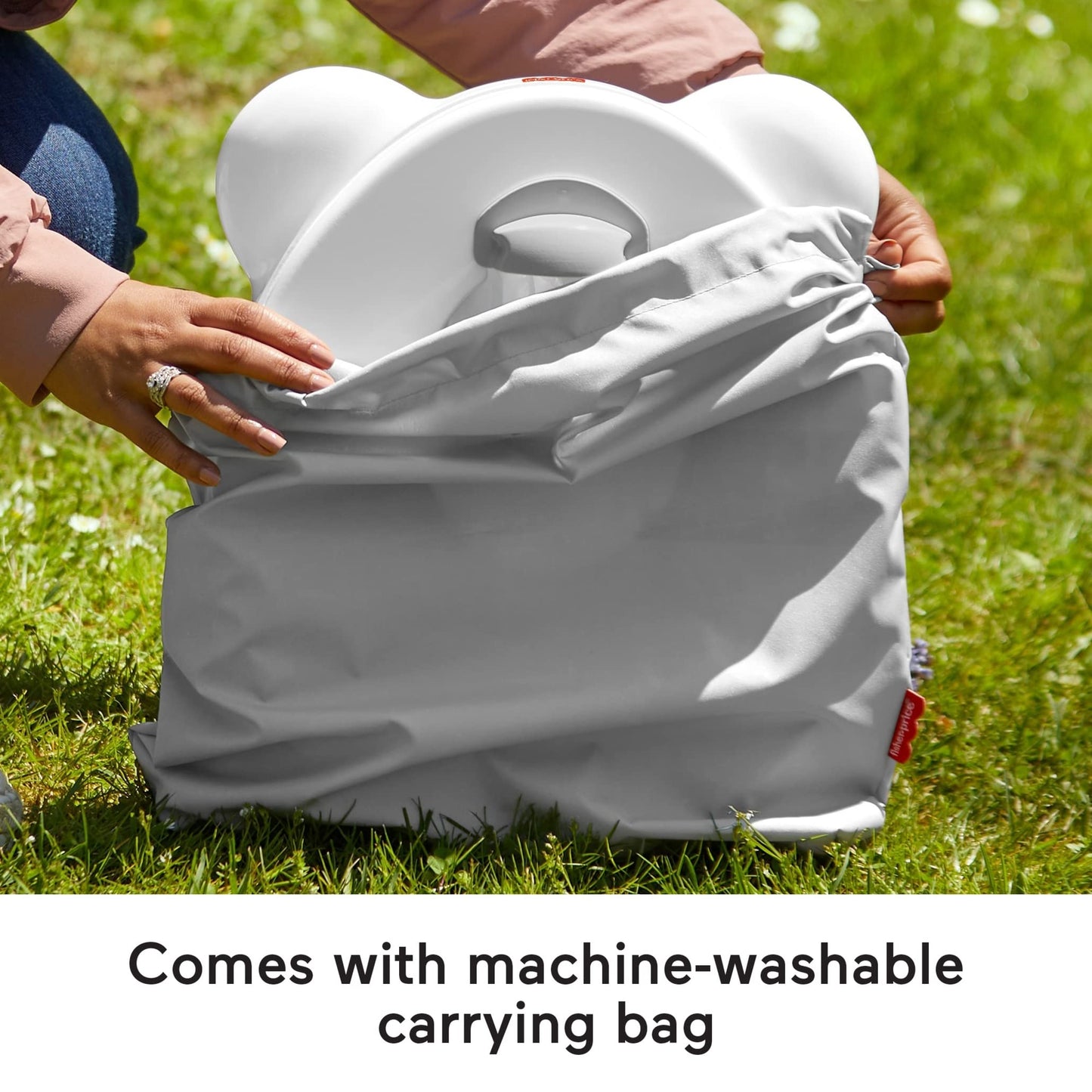 Fisher-Price Baby 2-In-1 Travel Potty - Portable Infant To Toddler Potty Training Toilet And Removable Potty Ring For Travel