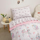 Viviland Unicorn Toddler Comforter Sets, Cute Girls Toddler Bedding Set, Soft Microfiber Toddler Bed Set