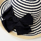 Connectyle Little Girls Upf 50+ Sun Protection Hats For Summer Beach Sun Cap With Bow M Navy Blue