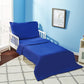 Everyday Kids 4 Piece Toddler Bedding Set - Includes Comforter, Flat Sheet, Fitted Sheet And Reversible Pillowcase - Solid Navy
